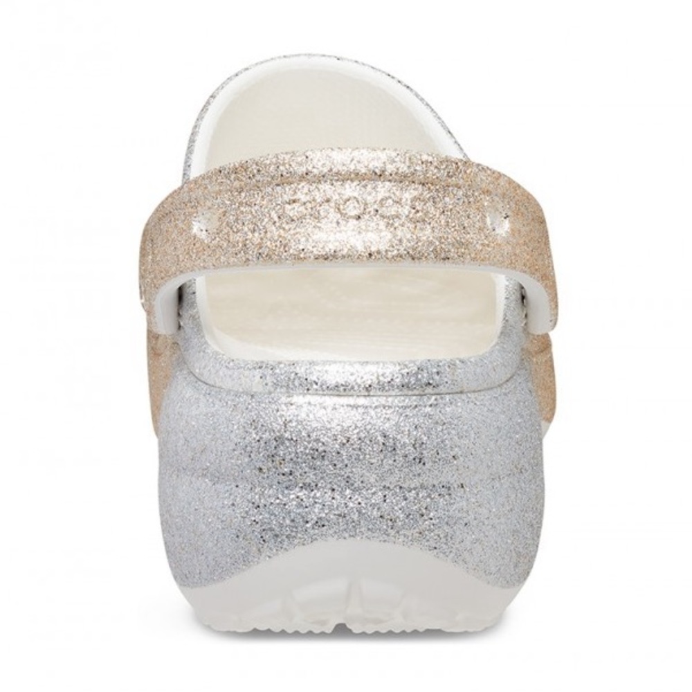 CROCS Glittery Gold Platform Clogs - image 8